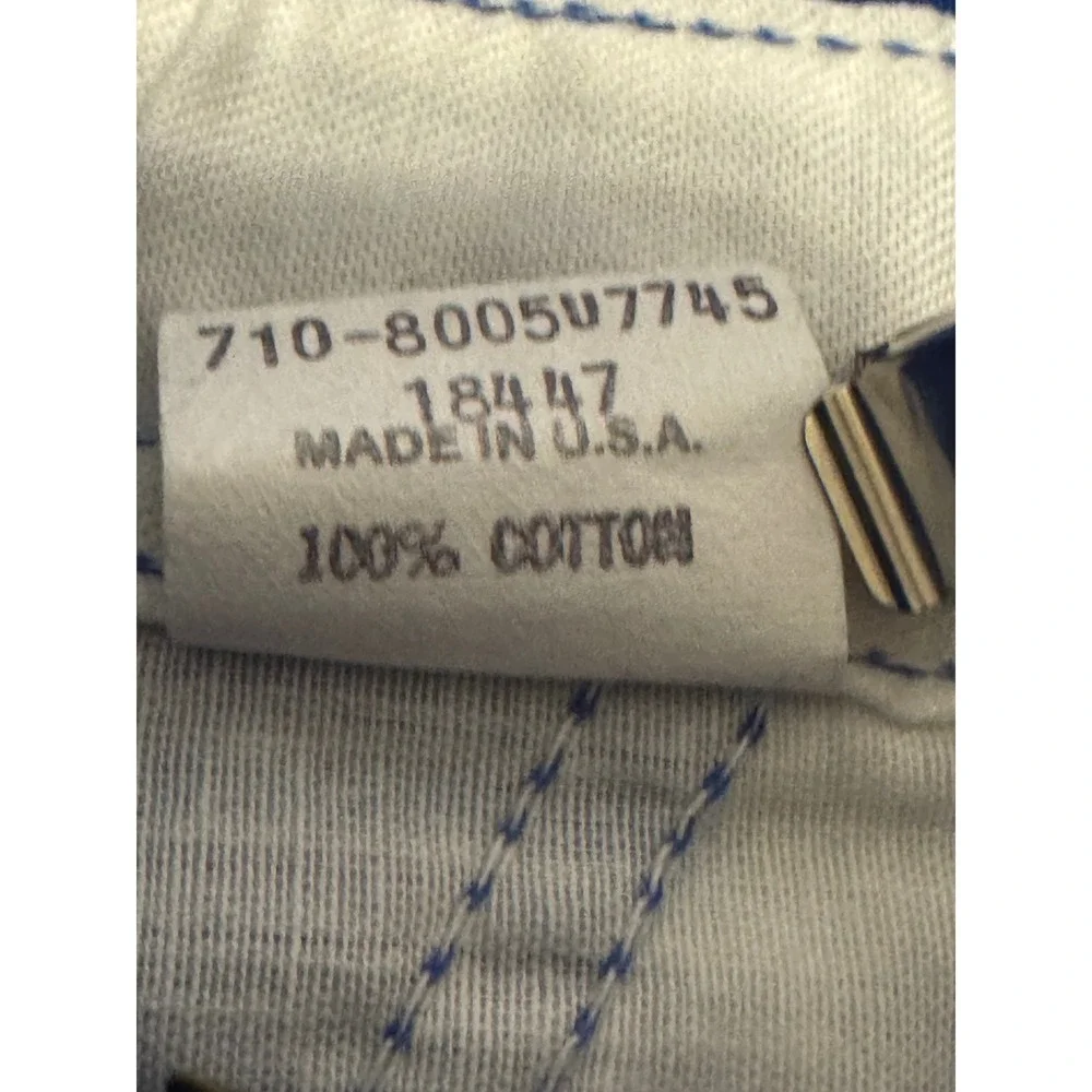 Vintage OshKosh Bgosh Blue Cotton Vestbak Shortalls Made in USA 6-9 Months